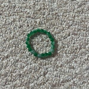 Jade bead bracelet green